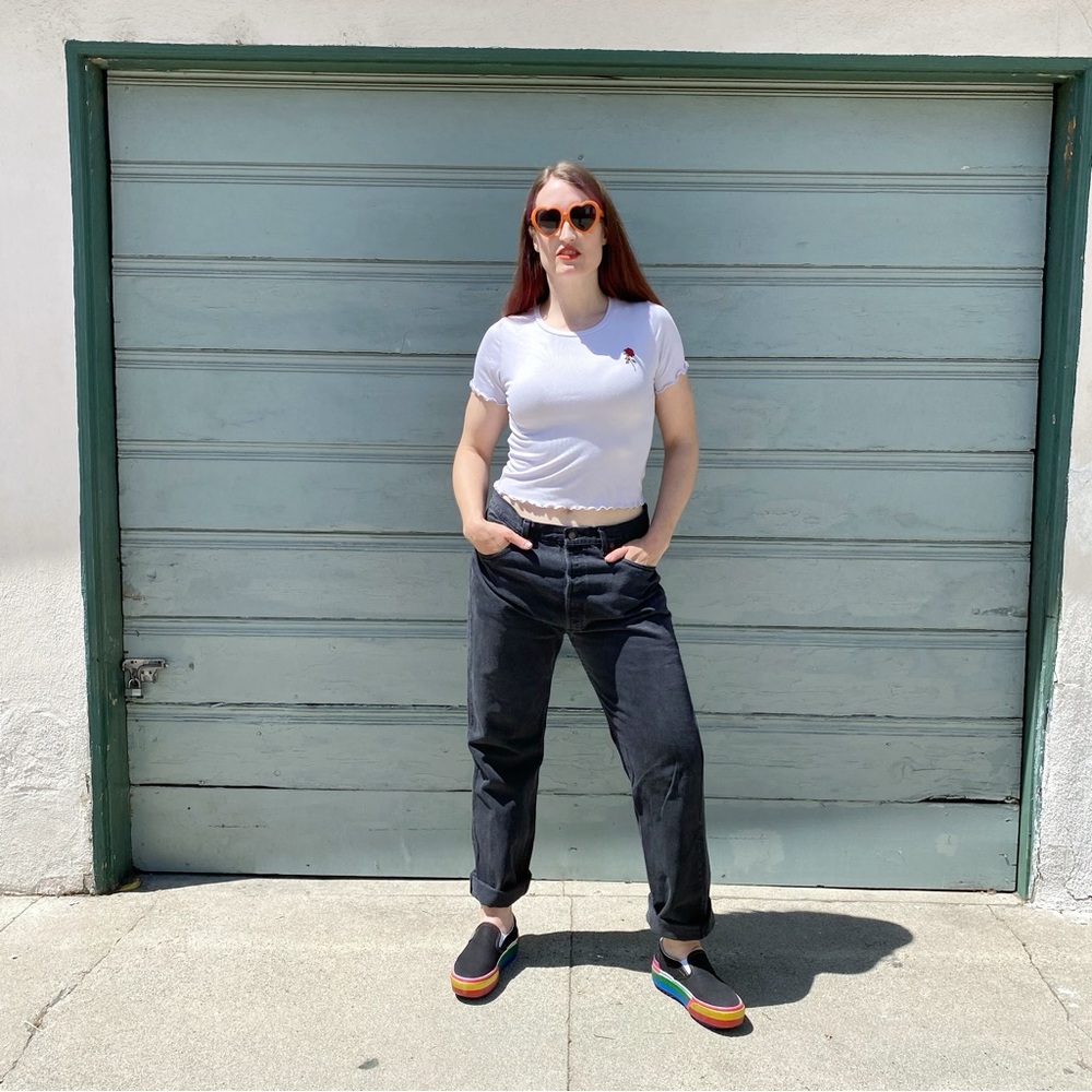 Black vintage Levi's 501 jeans